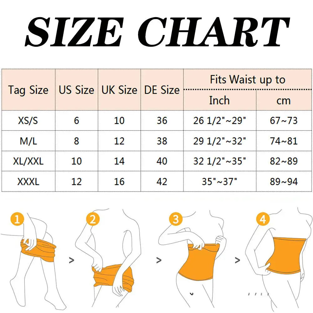 2 IN 1 Postpartum Belly Recovery Bands Body Shaper Waist Trainer Tummy Tuck Belt