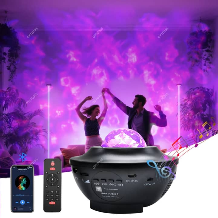 Mini Projecteur Ciel Étoilé & Galaxie – Bluetooth & Aurore Boréale