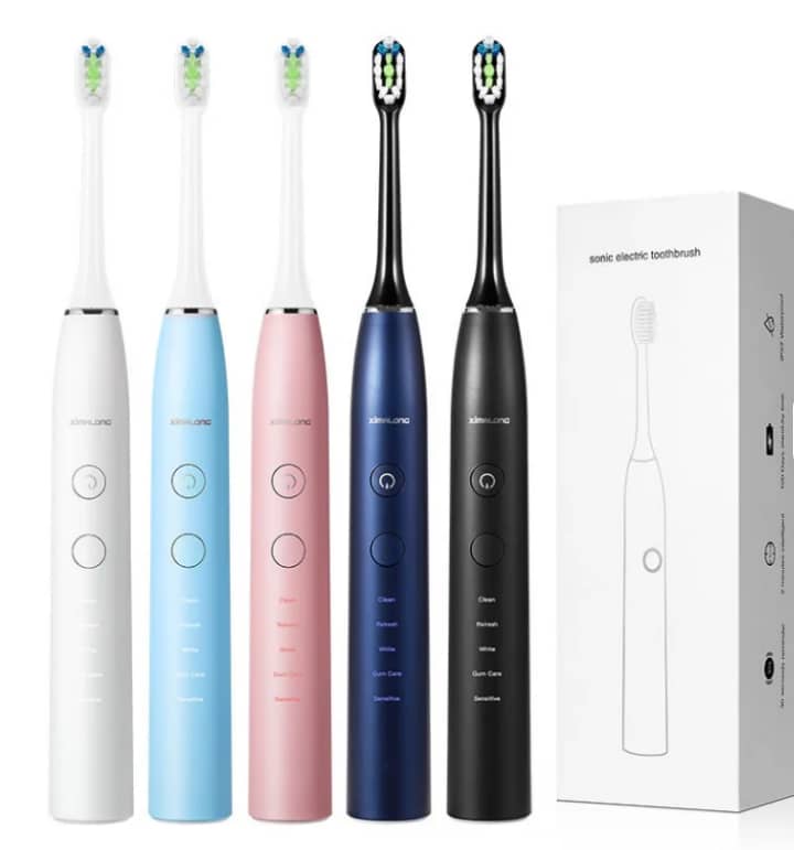 Brosse à dents électrique ultrasonique blanchissante avec étui UV stérilisateur