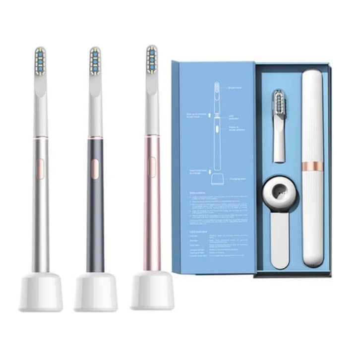 Brosse à dents électrique ultrasonique blanchissante avec étui UV stérilisateur