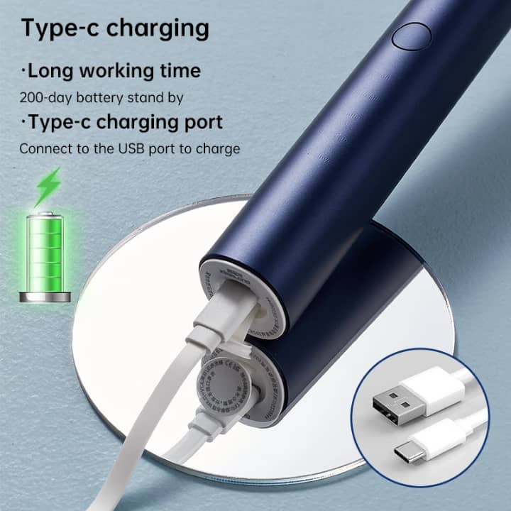 Brosse à dents électrique ultrasonique blanchissante avec étui UV stérilisateur
